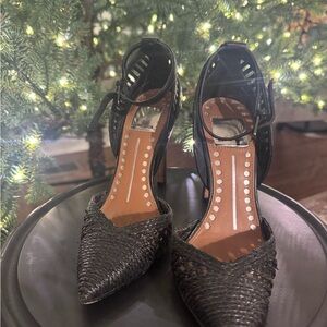 Dolce Vita Black Textured Heels